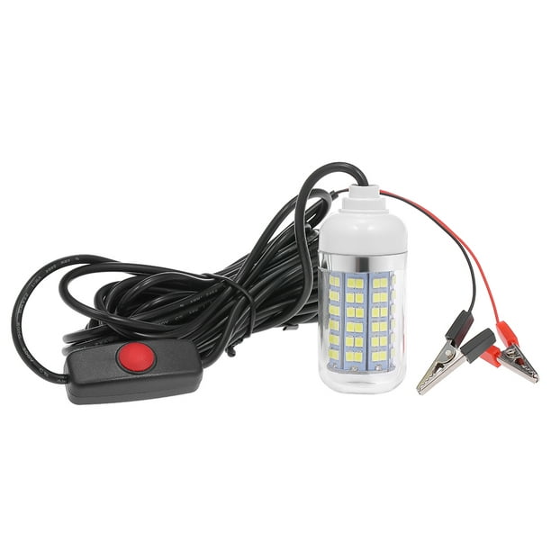 12V 108LED Lure Fish Lamp Fishing Light Underwater Fish Finder Attracts Lamp 15W 